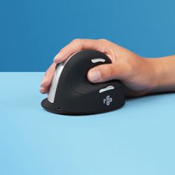 R-Go Tools Ergonomic mouse R-Go HE Break with break software, large [hand size ≥ 185 mm], right-handed, Bluetooth, black 