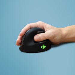 R-Go Tools Ergonomic mouse R-Go HE Break with break software, medium [hand size 165-185 mm], right-handed, Bluetooth, black 