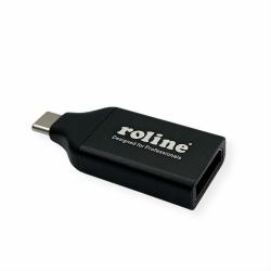 ROLINE 12.03.3227 USB graphics adapter 4096 x 2560 pixels Black 