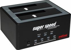 ROLINE 16.01.4122 storage drive docking station USB 3.2 Gen 1 [3.1 Gen 1] Type-B Black 