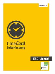 Reiner SCT timeCard time recording annual license, 50 employees, ESD, 1 year Commercial 1 license[s] Electronic Software Download [ESD] 1 year[s] 12 month[s] 