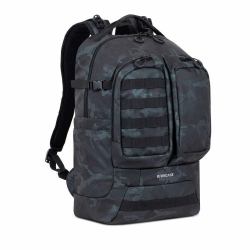 Rivacase Sherwood Backpack Rucksack - Camouflage, Navy Polyester, - Polyurethane - Warranty: 12M