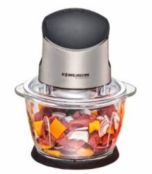 Rommelsbacher MZ 400 electric food chopper 1 L 400 W Black, Stainless steel 