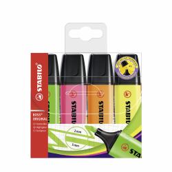 STABILO BOSS ORIGINAL marker 4 pc[s] Chisel tip Multi 