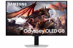 Samsung G80SD computer monitor 81.3 cm [32"] 3840 x 2160 pixels 4K Ultra HD OLED Silver 