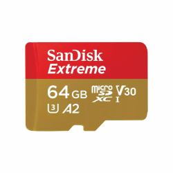 SanDisk Extreme 64 GB MicroSDXC UHS-I Class 10 