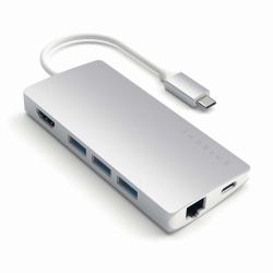 Satechi ST-TCMA2S laptop dock/port replicator USB 3.2 Gen 1 [3.1 Gen 1] Type-C Silver 