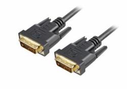 Sharkoon DVI-D/DVI-D [24+1], 1 m DVI cable Black 