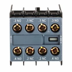 Siemens Auxiliary Contact, 4 Contact, 2NO + 2NC, Snap-On, Sirius Innovation 