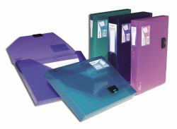 Snopake DocBox - Electra Assorted, 25mm capacity box file 