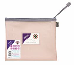 Snopake EVA Pastel Mesh HC A5 Zippa Bag - Pink- 3 Bags