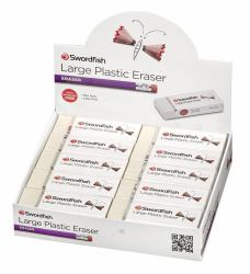 Snopake Large Plastic Eraser CDU- 1 CDU of 20