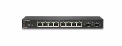 SonicWall SWS12-8 Managed L2 Gigabit Ethernet [10/100/1000] Black 