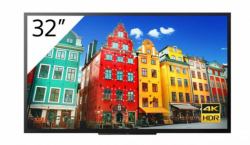 Sony FW-32BZ30J1 Signage Display Digital signage flat panel 81.3 cm [32"] LCD Wi-Fi 300 cd/m² 4K Ultra HD Black Built-in processor 