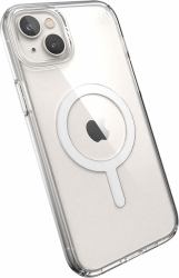Speck Presidio Perfect Clear + MS Apple iPhone 14 Plus/15 Plus Clear - with Microban 