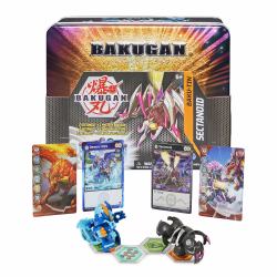 Bakugan Baku-Tin, Sectanoid, Premium Collector’s Storage Tin with Mystery , Trading Cards, Kids Toys for Boys Aged 6 and up 