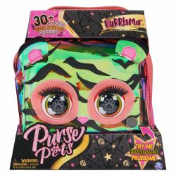 Spin Master Purse Pets , Purrisma Interactive Tiger Pet Toy & Crossbody Bag, over 30 Sounds & Reactions, Kids Toys for Girls & Tweens 