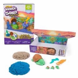 Spin Master Kinetic Sand , Project Planet Turtle Beach with 14oz Play Sand, Tools & Molds, Sustainably Minded Eco Friendly Materials, Sensory Toys for Kids 