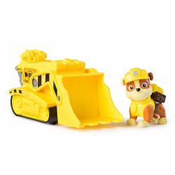 Spin Master PAW Patrol , Rubble’s Bulldozer Toy Truck with Collectible Action Figure, Sustainably Minded Kids Toys for Boys & Girls Ages 3 and Up 