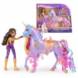 Spin Master Unicorn Academy, Sophia & Wildstar Power of Friendship Set, Translucent Saddle & 2 Power Accessories, Dolls & Unicorn Toys for Girls Ages 4 and up 