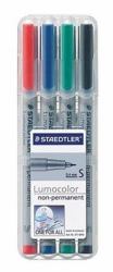 Staedtler 311 WP4 marker 4 pc[s] Black, Blue, Green, Red 