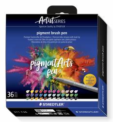 Staedtler Pigment Arts Brush Pen felt pen Multicolour 36 pc[s] 