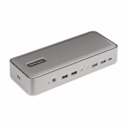 StarTech.com Dual-Laptop USB-C KVM Docking Station, Dual Monitor 4K 60Hz DisplayPort Dock, 5-Port USB Hub, GbE, 90W/45W Power Delivery to Two Laptops, Windows/Mac, 2-Host KVM Dock - TAA 