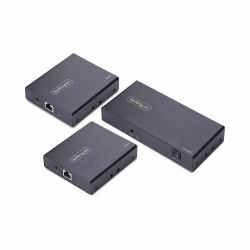 StarTech.com 2-Port HDMI Extender and Splitter Over CAT6, 4K 60Hz, Up to 230ft [70m], 1x2 HDMI over Ethernet Distribution Kit with IR and Power Over Cable 