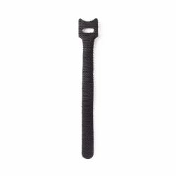 StarTech.com 6in Hook and Loop Cable Ties - 50 Pack - Black - Reusable Cable Straps - Adjustable and Flexible - Cord Organizer Tie/Wraps for Cable Management - Wire Loop Ties 