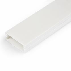 StarTech.com Solid Cable Management Raceway with Adhesive Tape & Cover, 1-1/4"[32mm]W x 3/8"[11mm]H - 3ft[1m] length, PVC Network/Power Cord Hider/Wall Wire Duct, Max 12 Cables, UL Listed - TAA 