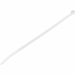 StarTech.com 10"[25cm] Cable Ties - 1/8"[4mm] wide, 2-5/8"[68mm] Bundle Diameter, 50lb[22kg] Tensile Strength, Nylon Self Locking Zip Ties w/Curved Tip, 94V-2/UL Listed, 1000 Pack - White 