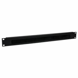 StarTech.com 1U High-density Brush Strip Cable Management Panel, Sturdy Steel Horizontal Data Centre Cable Organizer 