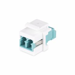 StarTech.com LC to LC Coupler, LC Fiber Coupler, LC/UPC Keystone Jack, Duplex Fiber Optic LC Keystone Coupler for Patch Panel 