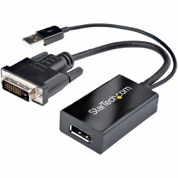 StarTech.com DVI to DisplayPort Adapter - USB Power - 1920 x 1200 - DVI to DisplayPort Converter - Video Adapter - DVI-D to DP 