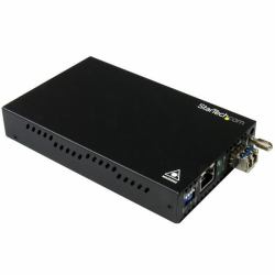 StarTech.com Gigabit Ethernet Copper-to-Fiber Media Converter - SM LC - 20 km 