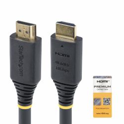 StarTech.com 10m [32.8ft] Active High Speed HDMI Cable, 4K 60Hz/1440p 144Hz, HDR10/HDCP 2.2/ARC, 18Gbps, UHD HDMI 2.0 Cord for TV/Monitor/Display, TPE Jacket 