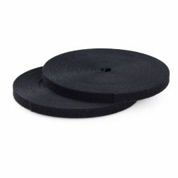 StarTech.com 50ft [15.2m] Hook and Loop Roll, 0.5in [1.2cm] Wide, Black, Cut-to-Size Reusable Cable Ties, Fastener Tape, Adjustable Fabric Wraps, Bulk Roll 