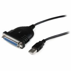 StarTech.com 6 ft USB to DB25 Parallel Printer Adapter Cable - M/F 