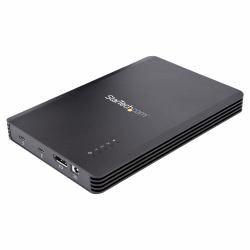 StarTech.com 4 Bay Thunderbolt 3 NVMe Enclosure, For M.2 NVMe SSD Drives, 1x DisplayPort Video/ 2x TB3 Downstream Ports, 40Gbps, 72W Power Supply, External Hard Drive Enclosure 