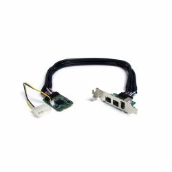 StarTech.com 3 Port 2b 1a 1394 Mini PCI Express FireWire Card Adapter 