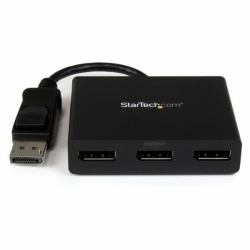 StarTech.com 3-Port Multi Monitor Adapter - DisplayPort 1.2 MST Hub to Dual 4K 30Hz & 1x 1080p - Video Splitter for Extended Desktop Mode on Windows PCs Only - DP to 3x DP Monitors 