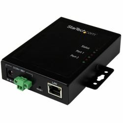 StarTech.com 2-Port Serial-to-IP Ethernet Device Server - RS232 - Metal and Mountable 