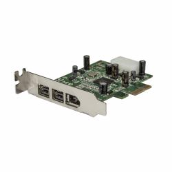 StarTech.com 3 Port 2b 1a Low Profile 1394 PCI Express FireWire Card Adapter 