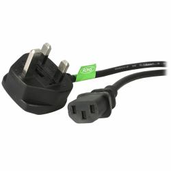 StarTech.com 6ft [1.8m] UK Computer Power Cable, 18AWG, BS 1363 to C13, 10A 250V, Black Replacement AC Power Cord, Kettle Lead / UK Power Cord, PC Power Supply Cable, TV/Monitor Power Cable 