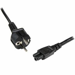 StarTech.com 2m [6ft] Laptop Power Cord, EU Schuko to C5, 2.5A 250V, 18AWG, Notebook / Laptop Replacement AC Cord, Power Brick Cord, Laptop Charger Cable, Clover Leaf/Mickey Mouse Power Cord 