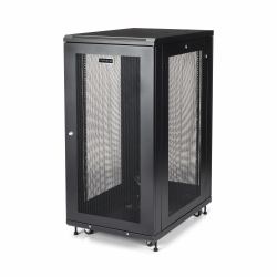 StarTech.com 24U Enterprise-Grade Server Rack Cabinet Kit, 19in Enclosed 4-Post Rack with Shelf and Cable Management, 29in [75cm] Mounting Depth, 992lb [450kg] Capacity 