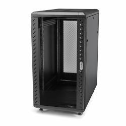StarTech.com 4-Post 32U Server Rack Cabinet, Lockable 19" Data Rack Cabinet for Computer / AV / IT Equipment, Office / Home Network Rack with Casters & Adjustable Mounting Rails 