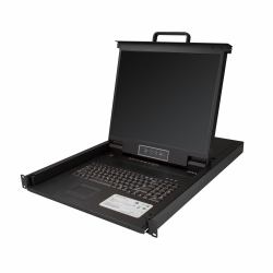StarTech.com 8 Port Rackmount KVM Console w/ 6ft Cables - Integrated KVM Switch w/ 19" LCD Monitor - Fully Featured 1U LCD KVM Drawer- OSD KVM - Durable 50,000 MTBF - USB + VGA Support 