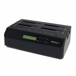 StarTech.com 4 Bay USB 3.0 eSATA to SATA Standalone 1:3 HDD Hard Drive Duplicator Dock 