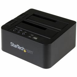StarTech.com Standalone Hard Drive Duplicator, Dual Bay HDD/SSD Cloner/Copier, USB 3.1 [10Gbps] to SATA III HDD/SSD Docking Station, Hard Disk Duplicator Dock, Hard Drive Cloner 
